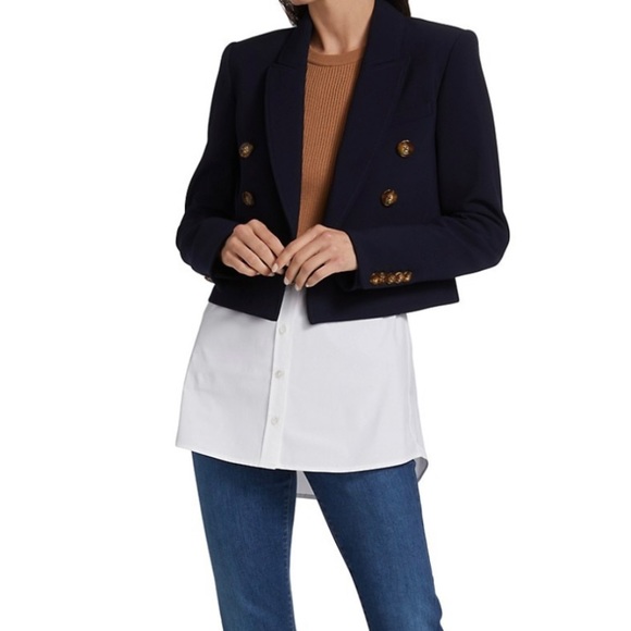 Veronica Beard Nevis Blazer Jacket Navy Blue Size 4 - Picture 11 of 12